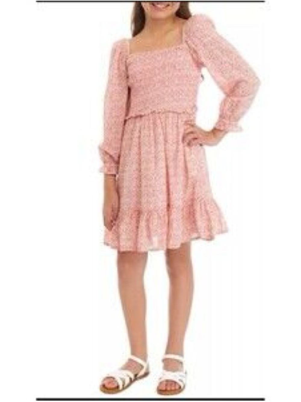 Girls Smocked ruffle dress vineyard vines size XL